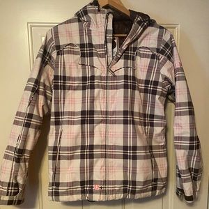 Women’s plaid Burton snowboard jacket